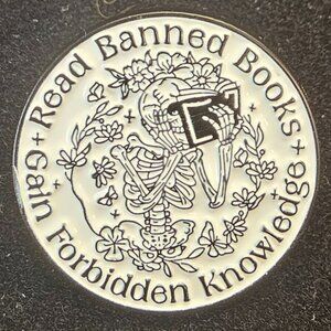 Forbidden Knowledge Enamel Pin